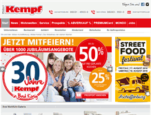 Tablet Screenshot of moebel-kempf.de